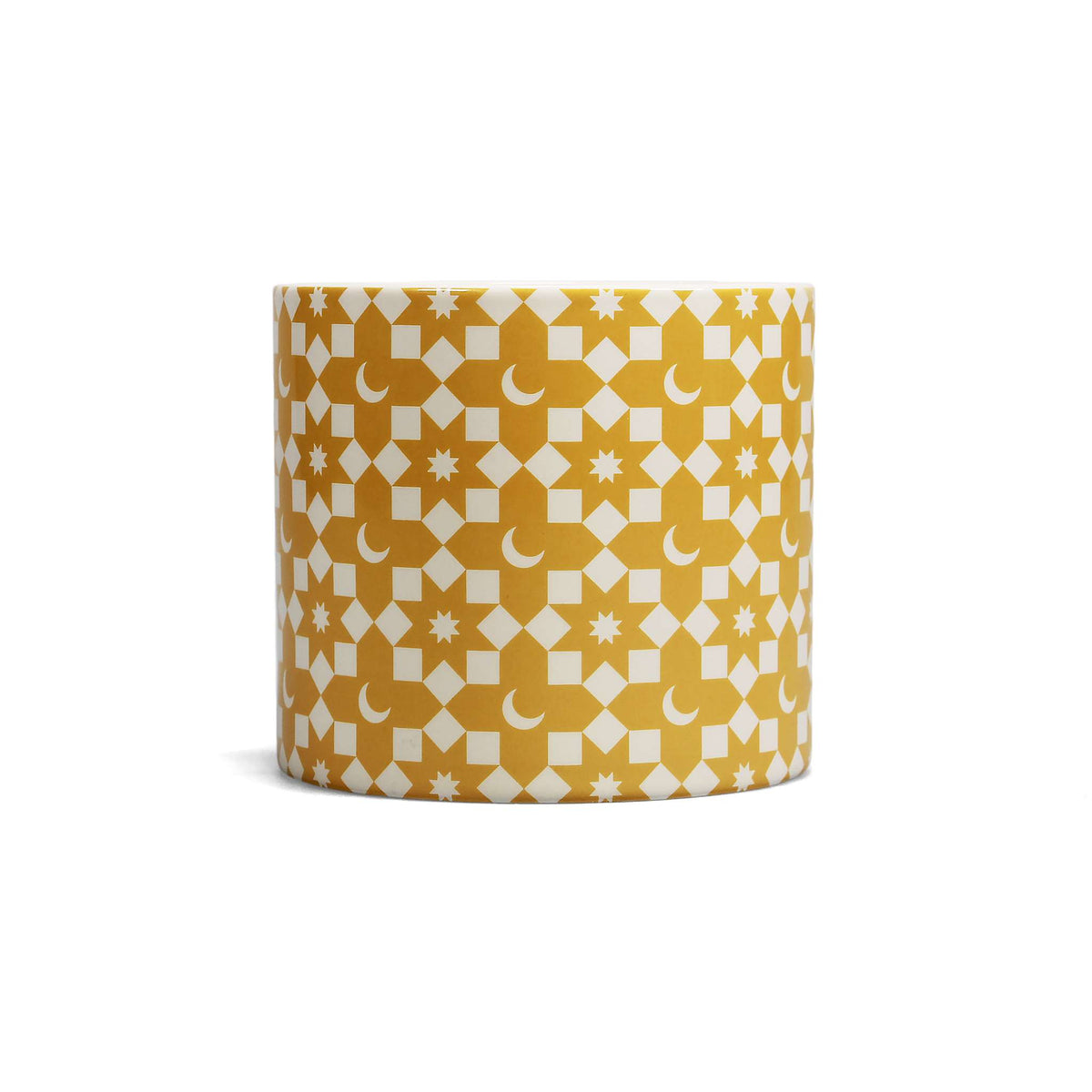 Shruti Designs Tiles Yellow Plant Pot