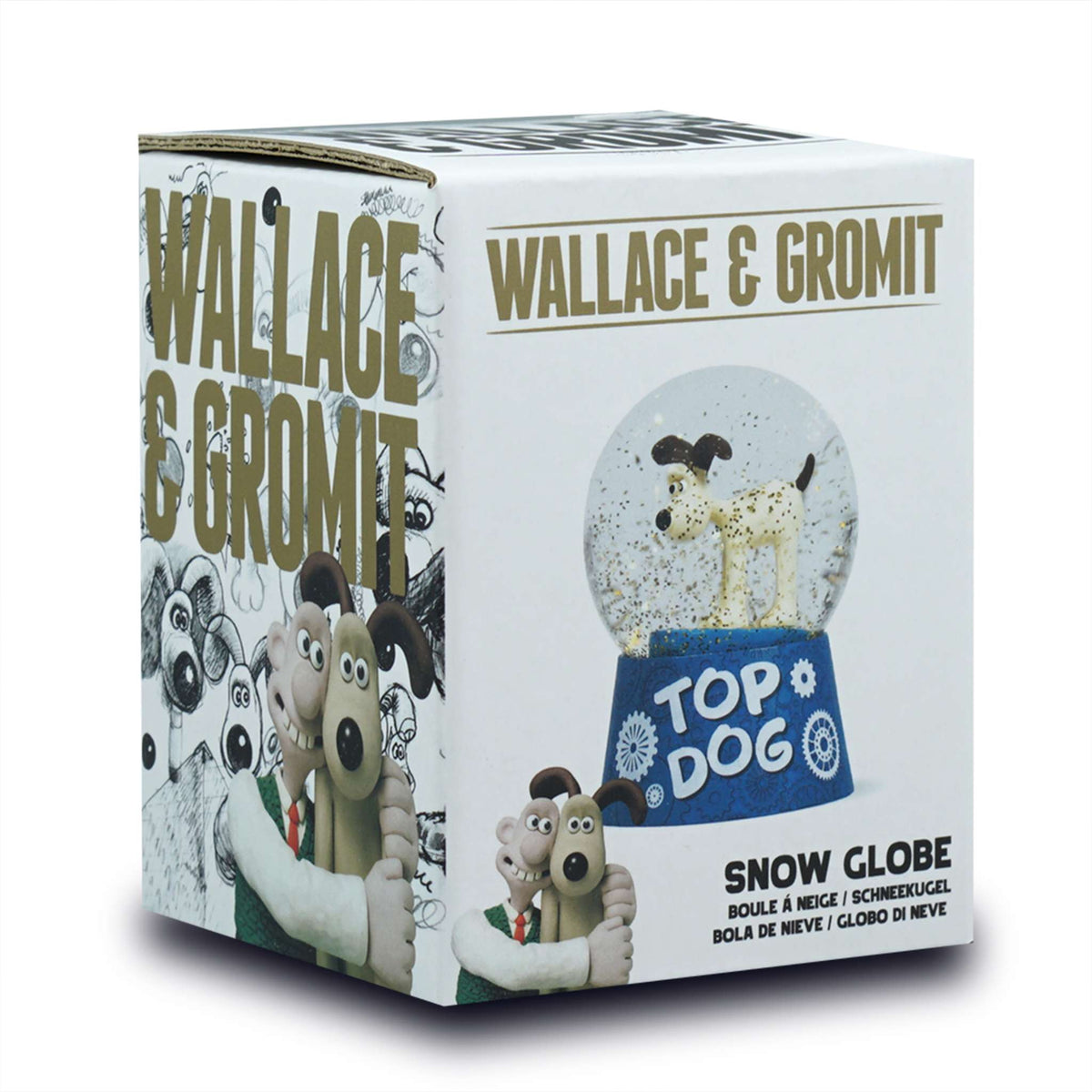 Wallace & Gromit 'Gromit' 45mm Snow Globe