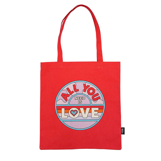 The Beatles All You Need Is Love Recycled Cotton Shopper Bag