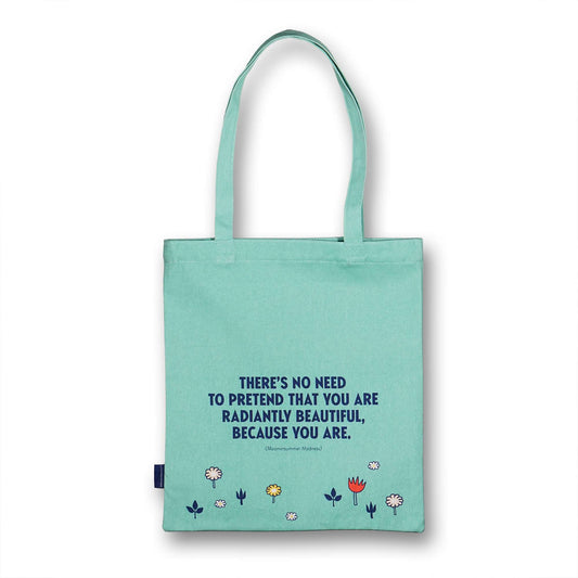 Moomin Hug Teal Recycled Cotton Shopper