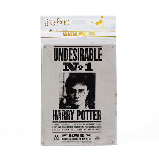 Harry Potter Undesirable No. 1 A5 Tin Sign
