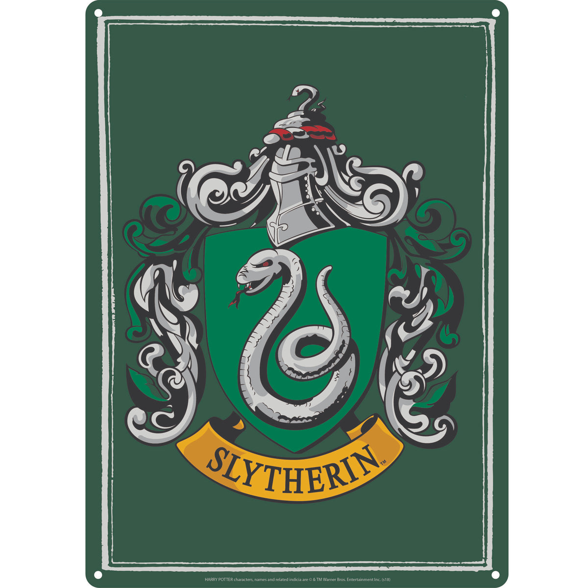 Harry Potter Slytherin A5 Tin Sign