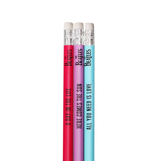 The Beatles Logo Set of 3 Pencils
