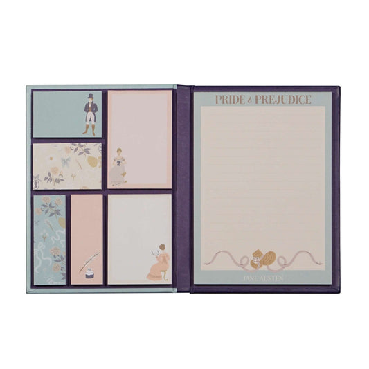 Jane Austen Pride & Prejudice A6 Sticky Notes From Pulteney Press