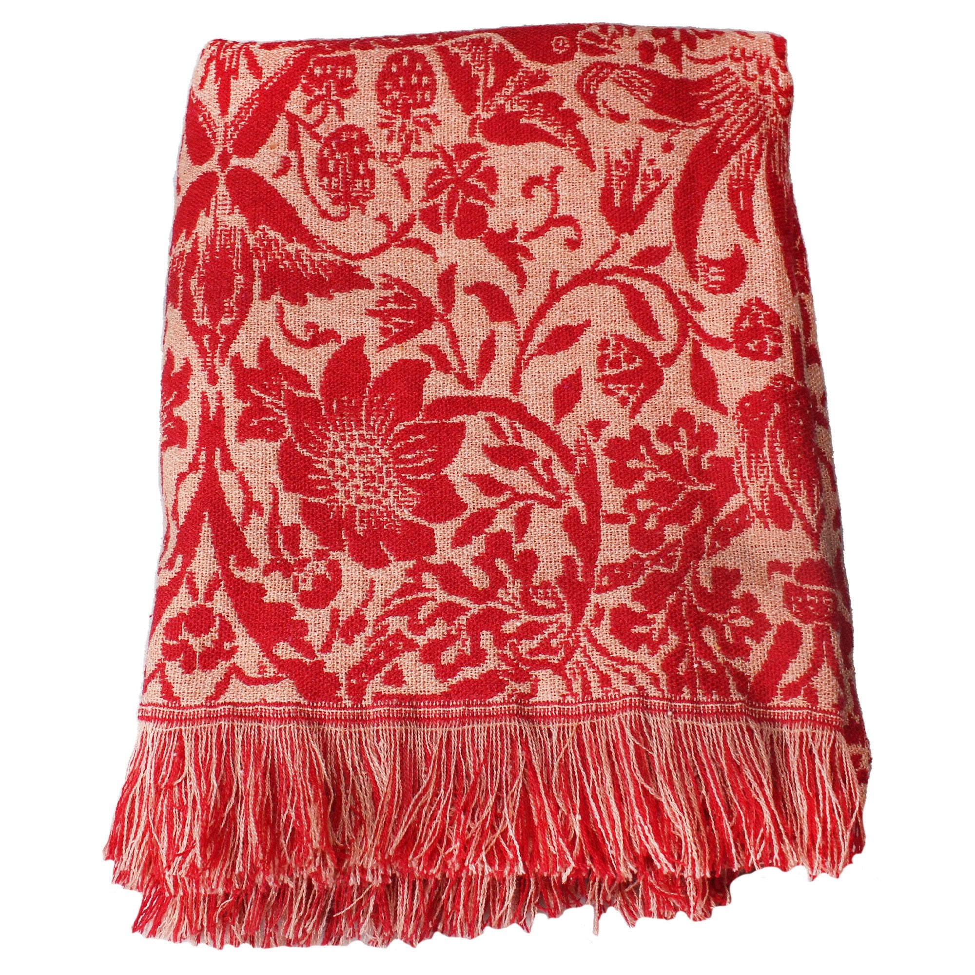 Blanket (125x150cm) - ACS William Morris (Raspberry)