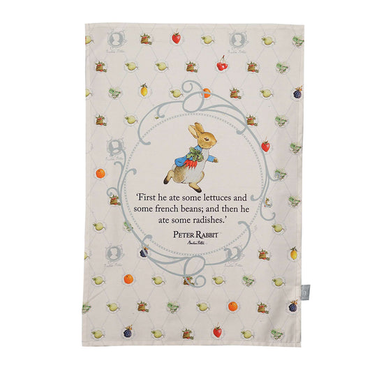 Tea Towel Recycled Cotton - Peter Rabbit