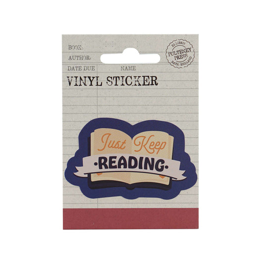 Vinyl Sticker - Just Keep Reading