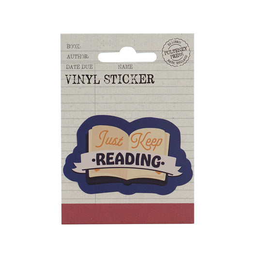 Vinyl Sticker - Just Keep Reading