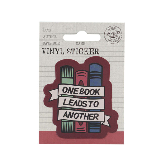 Vinyl Sticker - One Book Leads To Another
