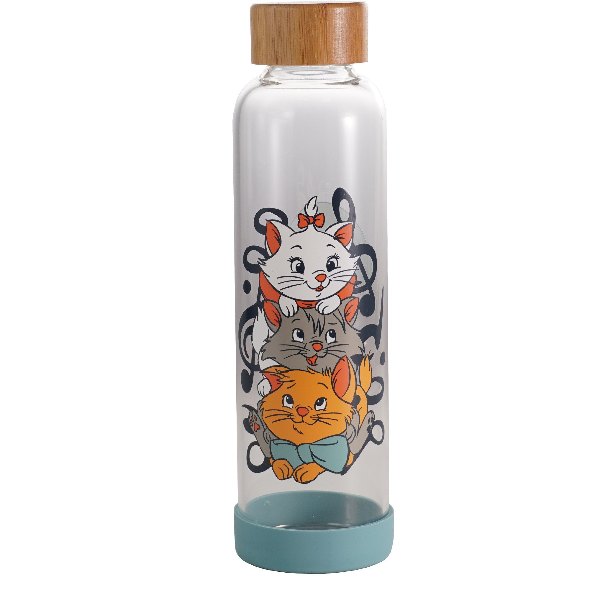 Water Bottle Glass (500ml) - Disney The Aristocats