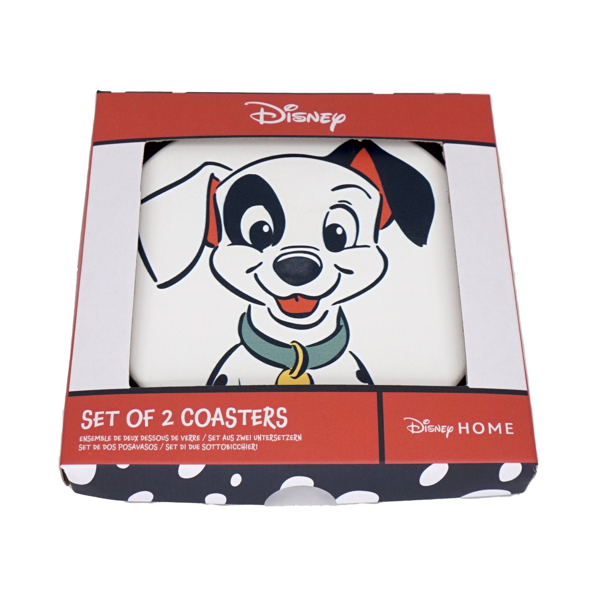 Coasters Set of 2 Ceramic Boxed - Disney (101 Dalmatians)
