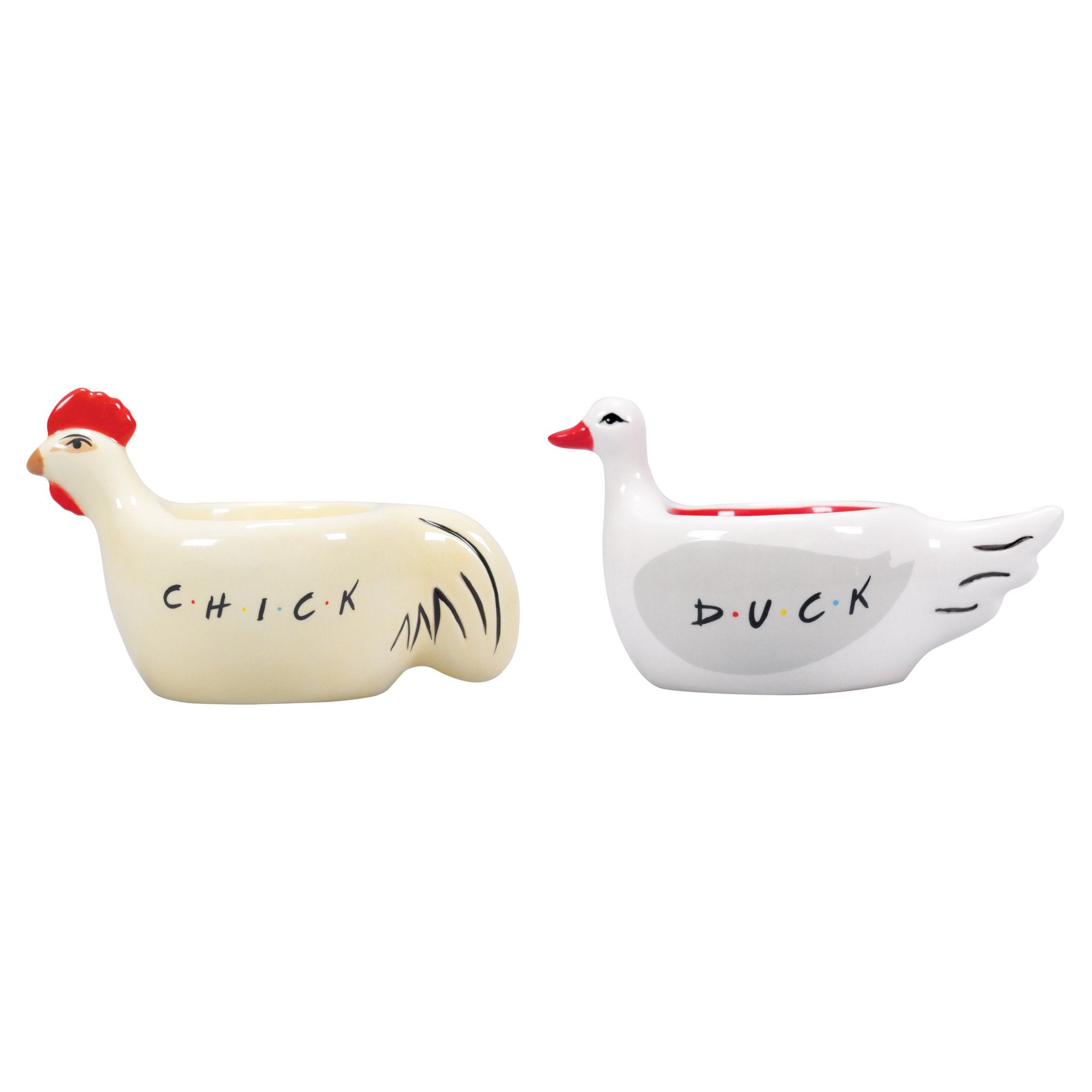 Friends Set of 2 Egg Cups - Chick & Duck