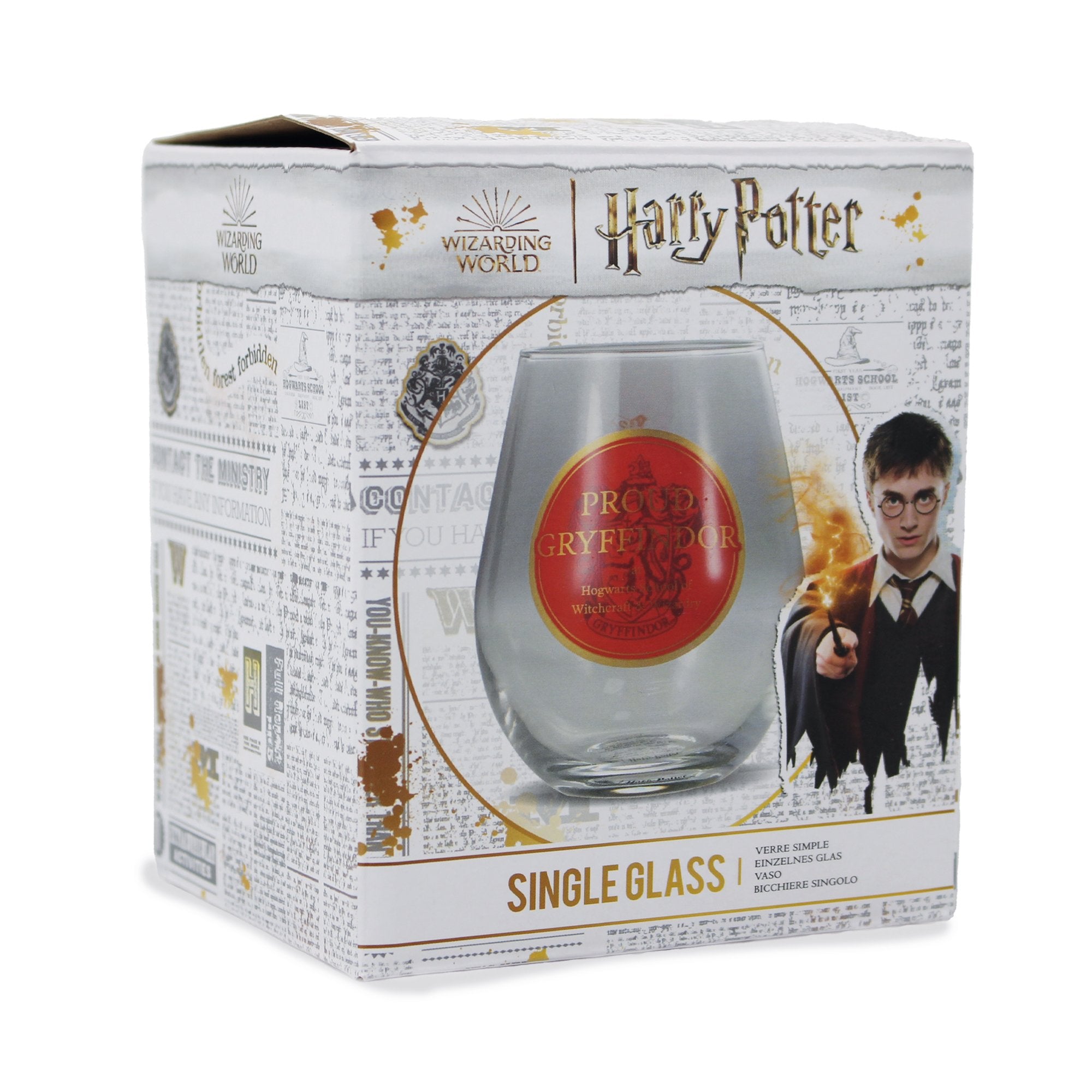 Glass Tumbler Boxed (325ml) Harry Potter (Proud Gryffindor)