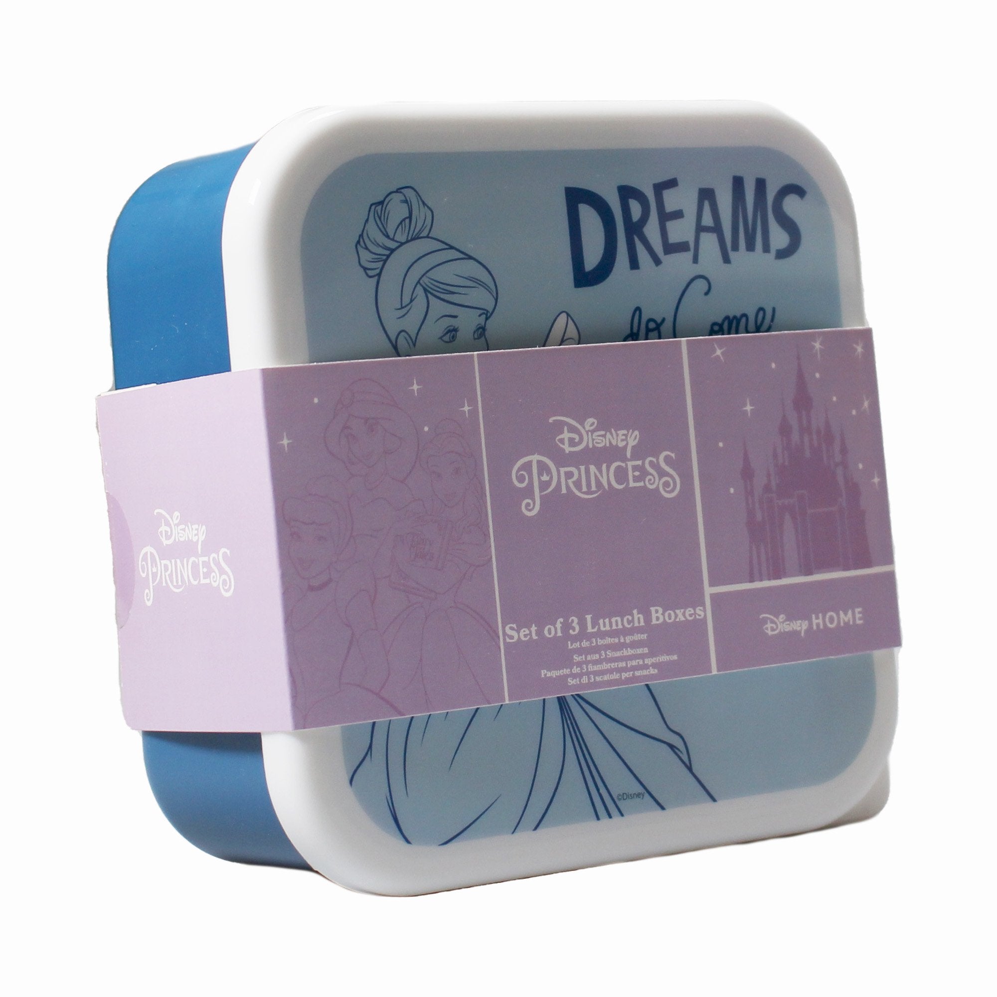Snack Boxes Set of 3 - Disney Princess (Colour Pop)