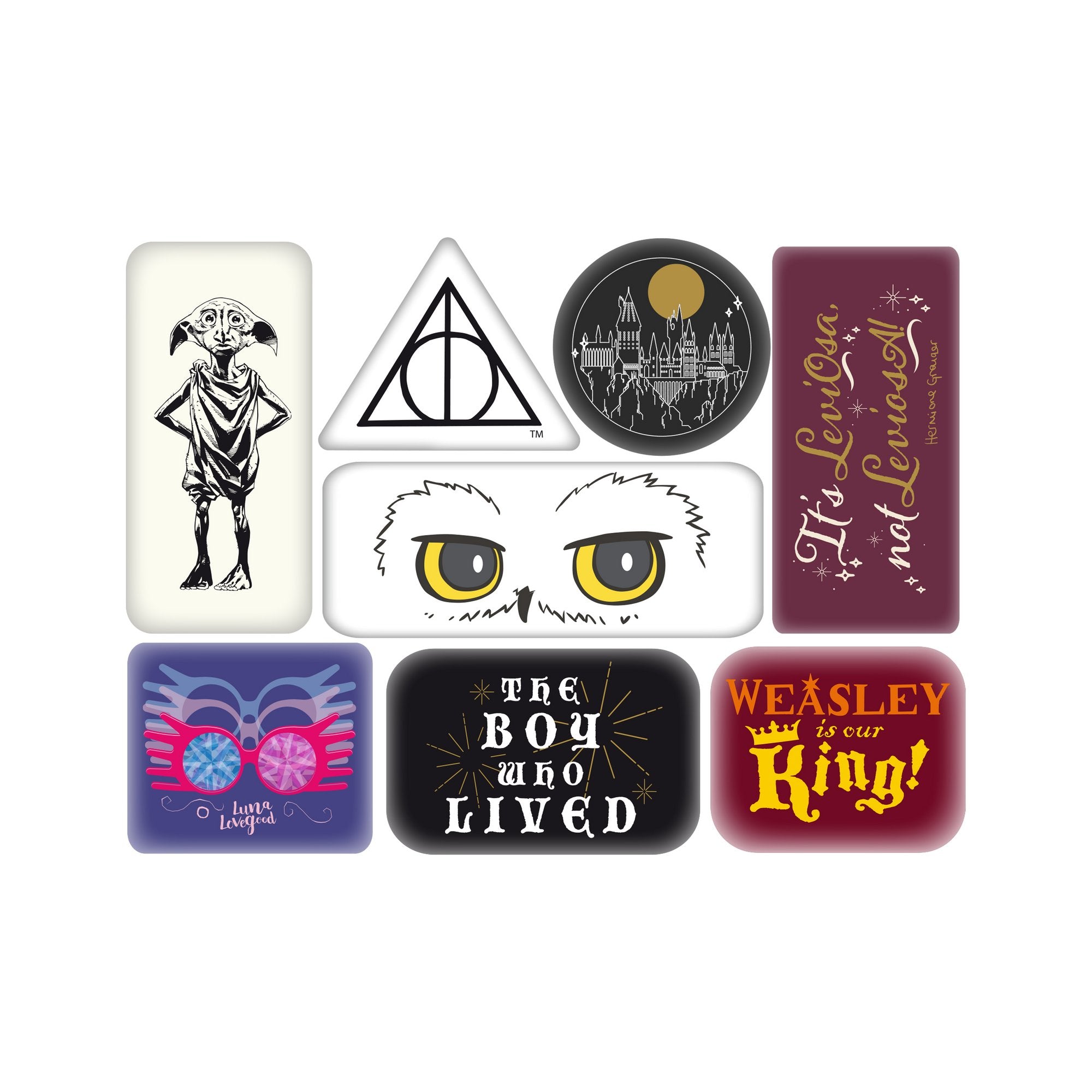 Harry Potter Set of 8 Magnets  - Characters