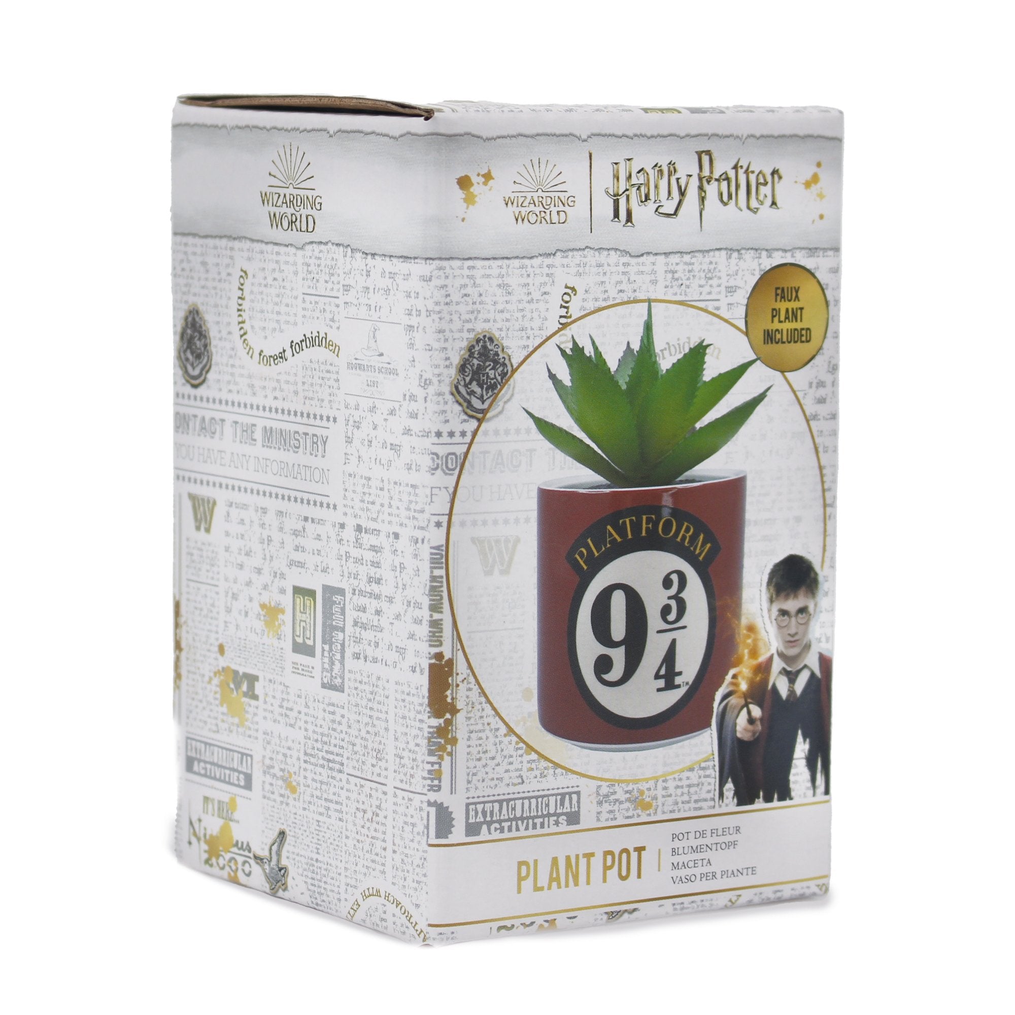 Plant Pot Faux Boxed (6.5cm) - Harry Potter (Platform 9)