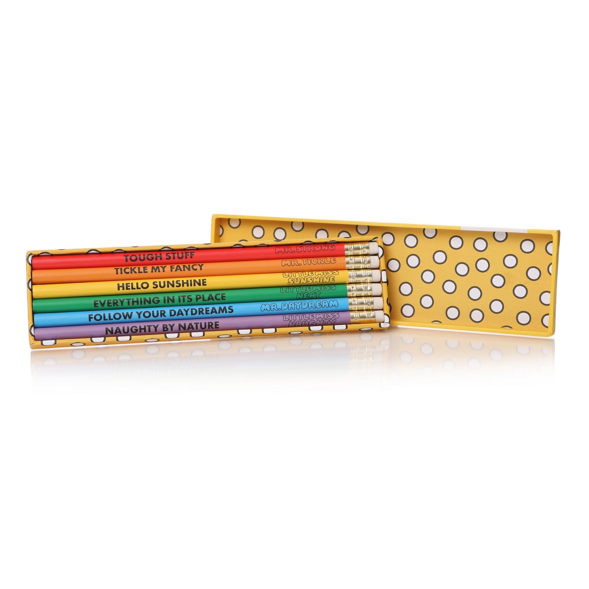 Mr. Men Little Miss Set of 6 Pencils
