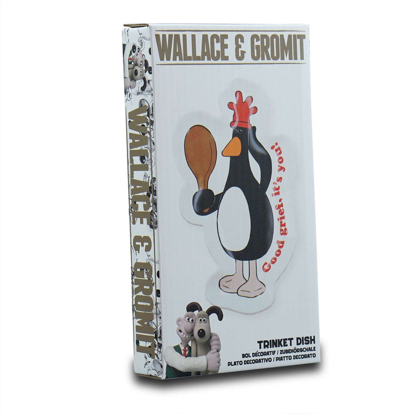Trinket Dish (18cm) Boxed - Wallace & Gromit (Feathers)