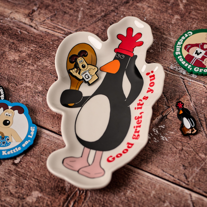 Trinket Dish (18cm) Boxed - Wallace & Gromit (Feathers)