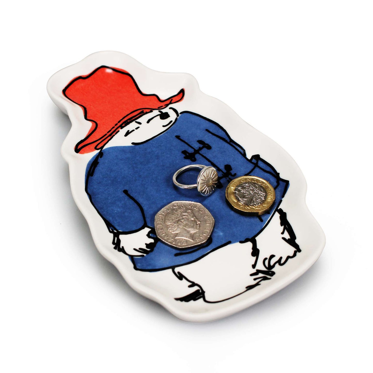 Paddington Bear Shaped Ceramic Trinket Dish