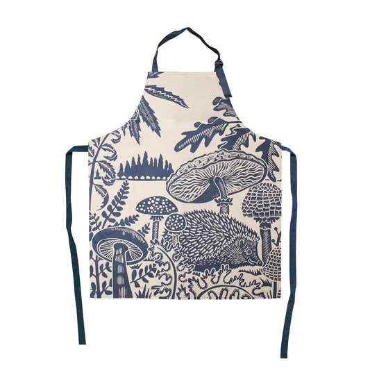 Kate Heiss Recycled Cotton Apron woodland Navy