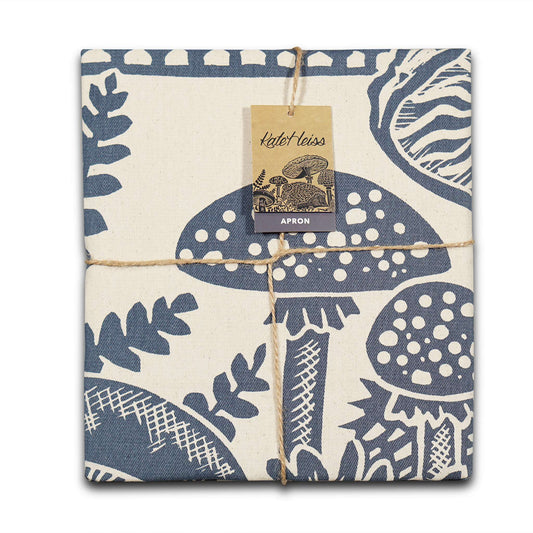Kate Heiss Recycled Cotton Apron woodland Navy