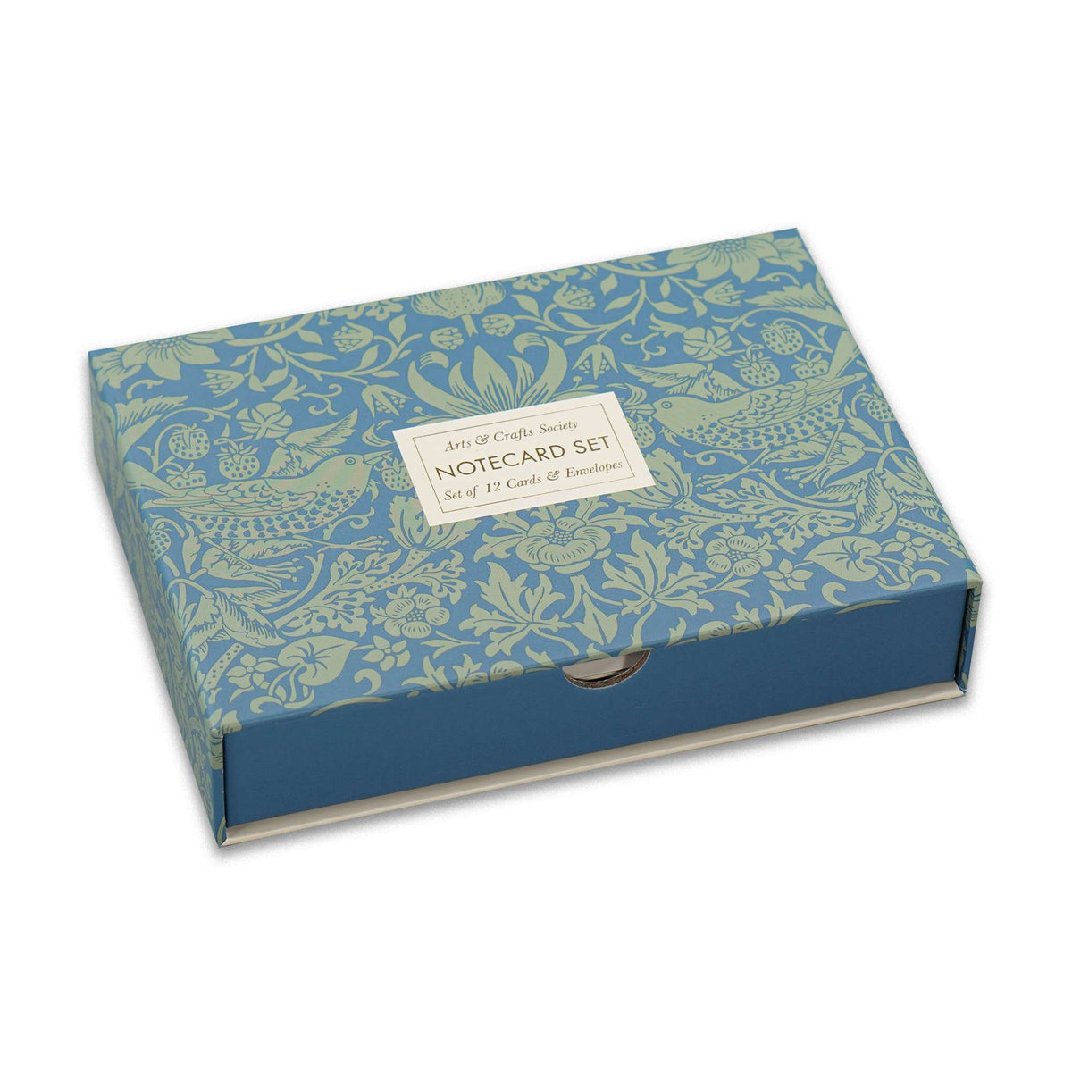 William Morris Strawberry Thief Raspberry 12-Card Set