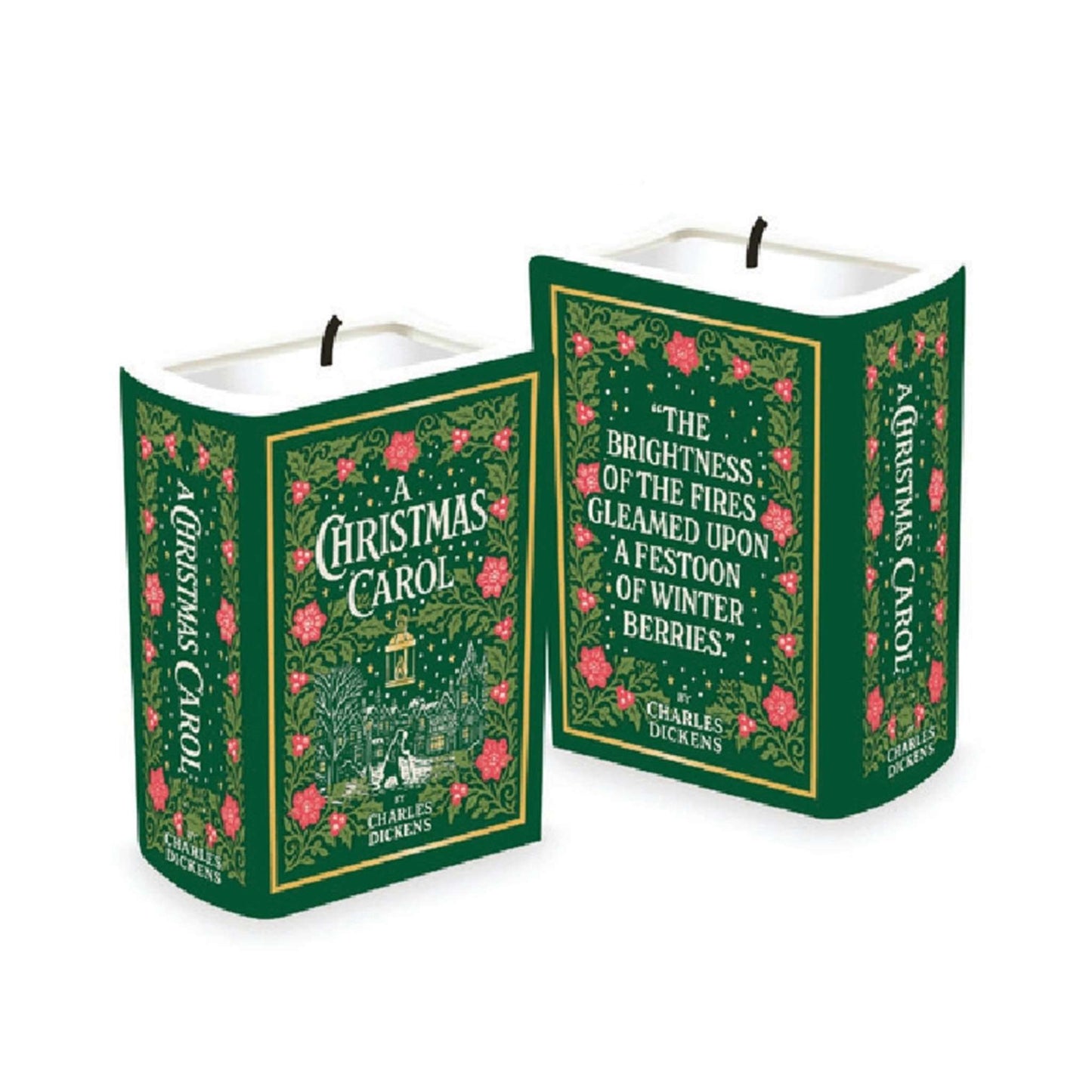 Book Candle (10cm) - A Christmas Carol