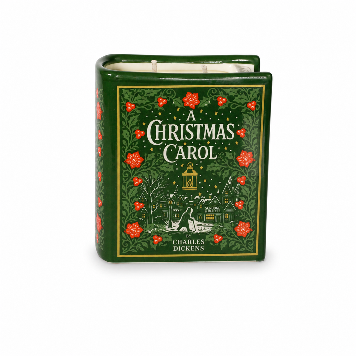 Book Candle (10cm) - A Christmas Carol