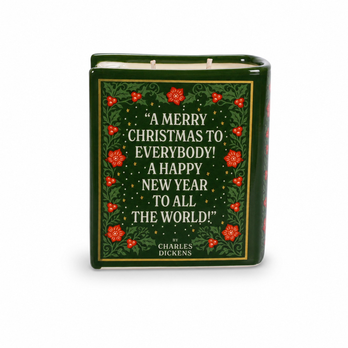 Book Candle (10cm) - A Christmas Carol