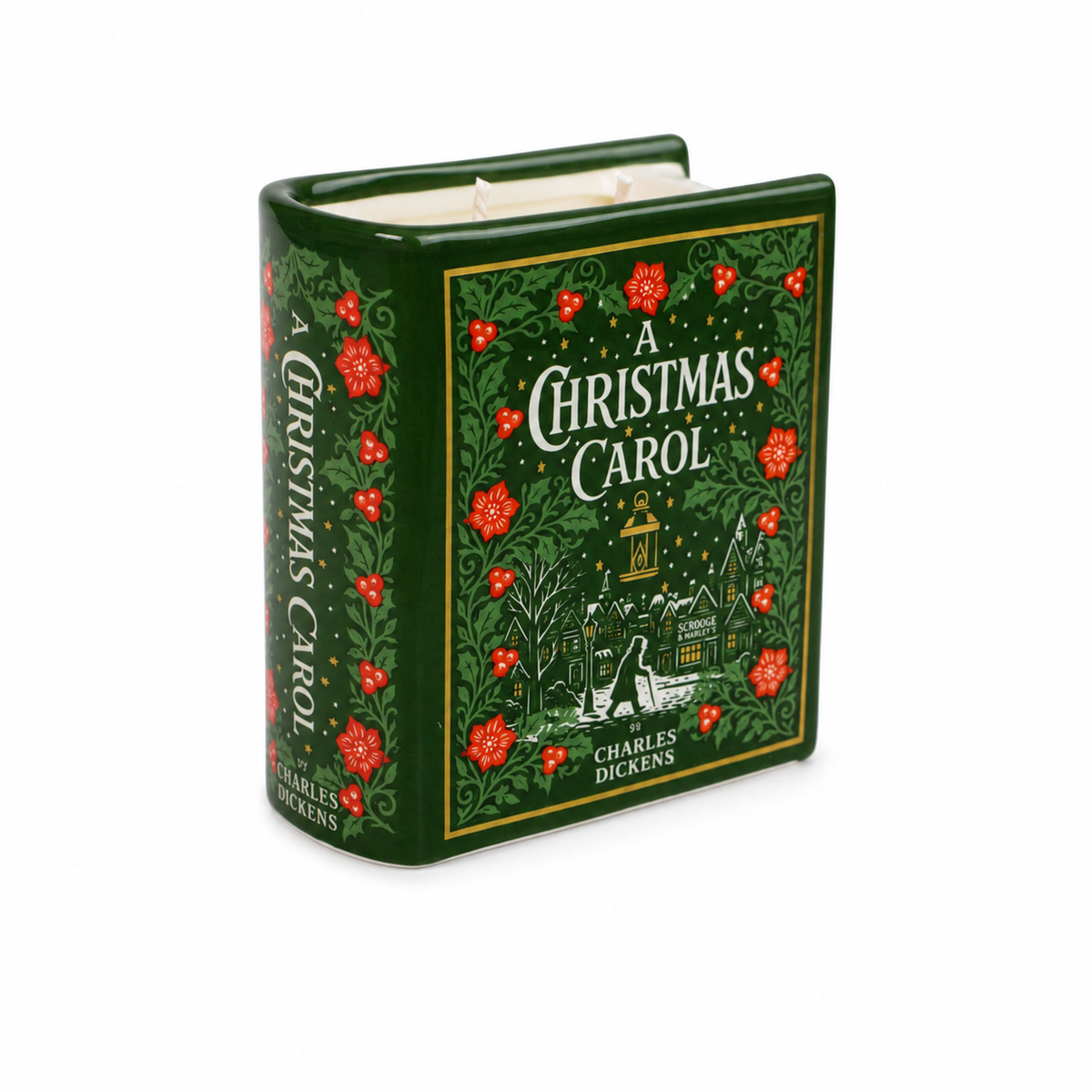 Book Candle (10cm) - A Christmas Carol