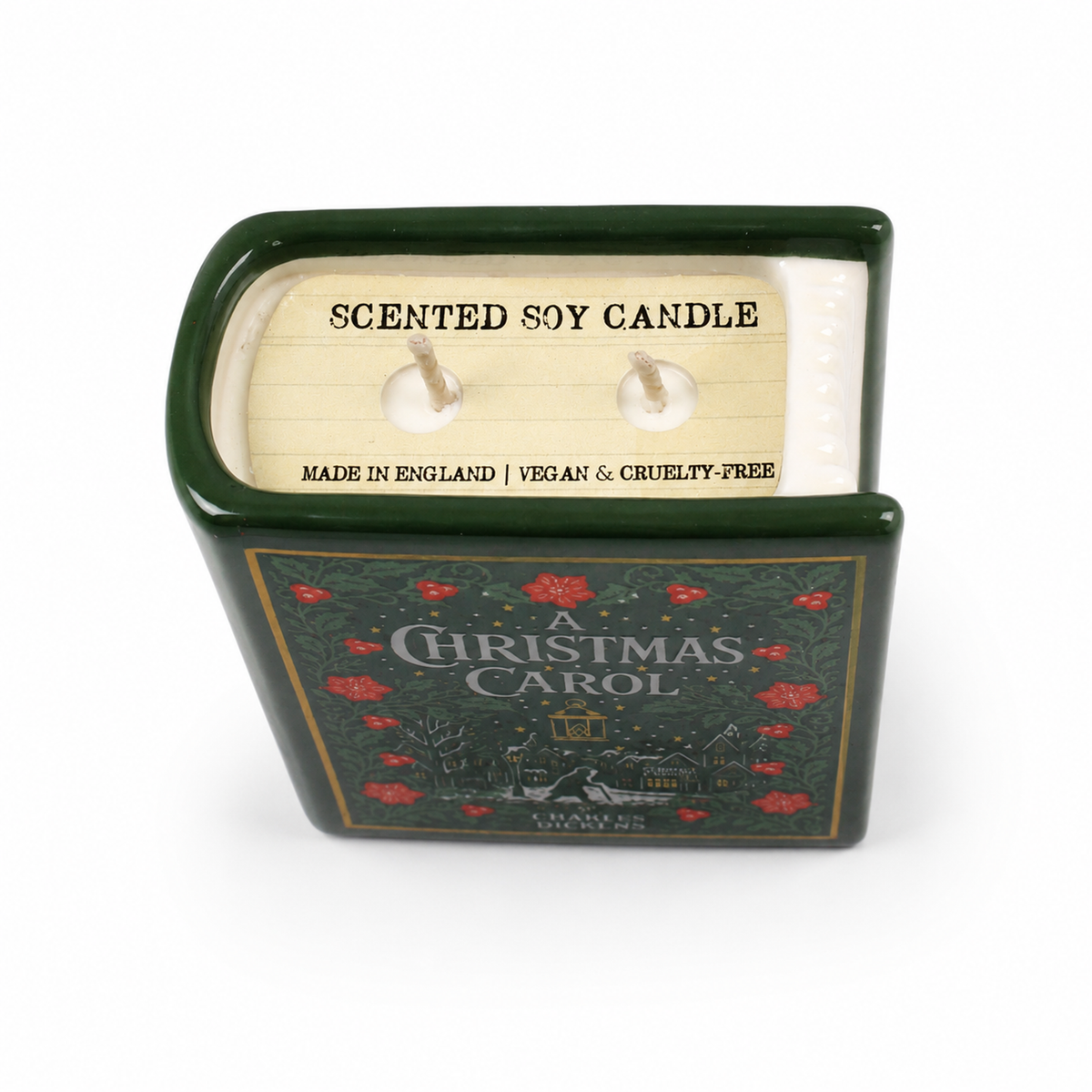Book Candle (10cm) - A Christmas Carol