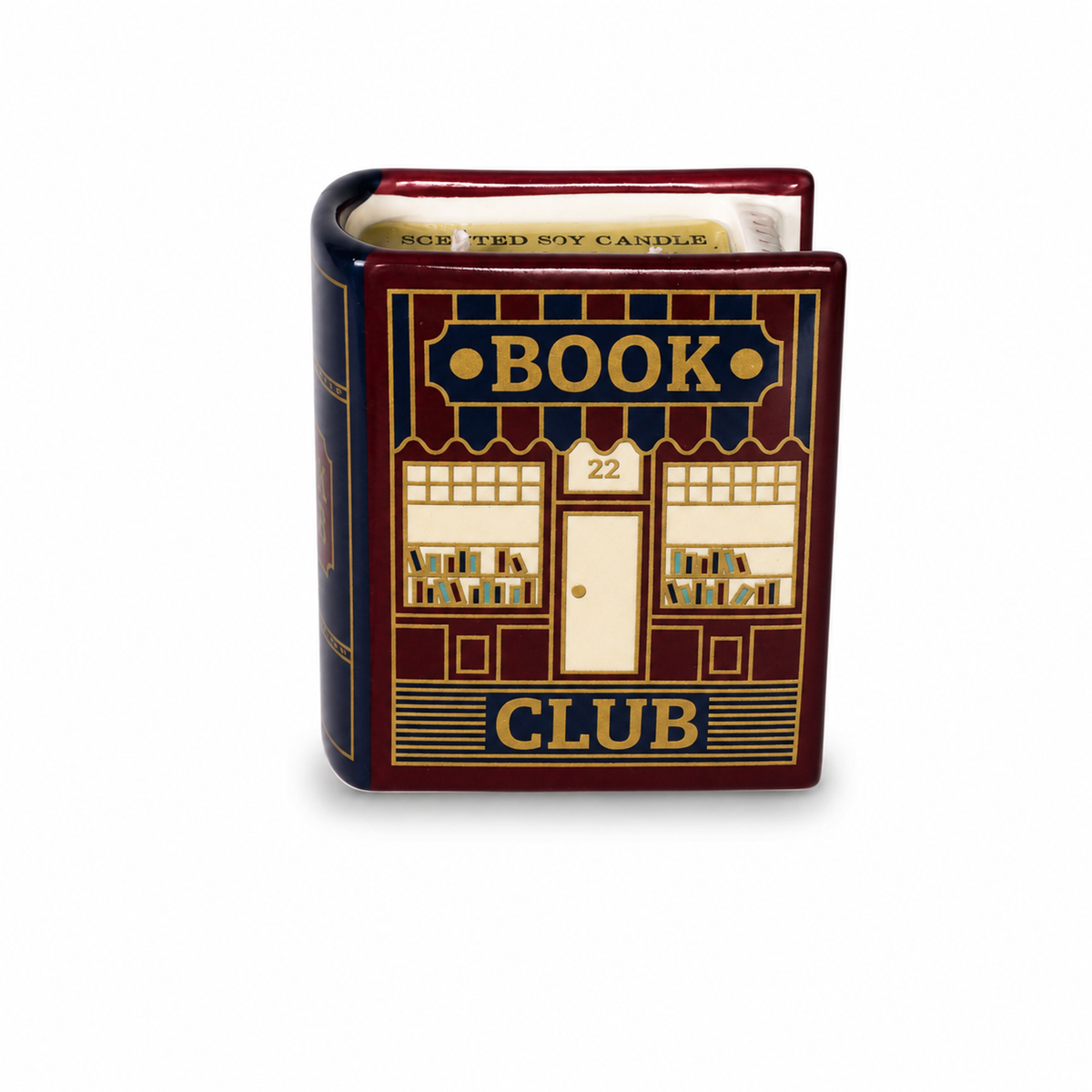 Book Candle (10cm) - Pulteney Press (Book Club)