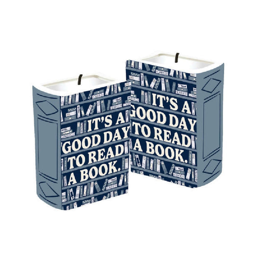 Book Candle (10cm) - Pulteney Press (Good Day)