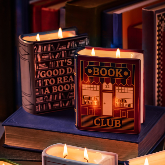 Book Candle (10cm) - Pulteney Press (Good Day)