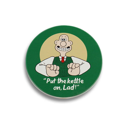 Wallace & Gromit Round Stoneware Coaster – Wallace