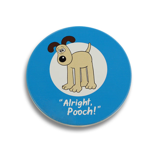 Coaster Ceramic Round - Wallace & Gromit (Gromit)