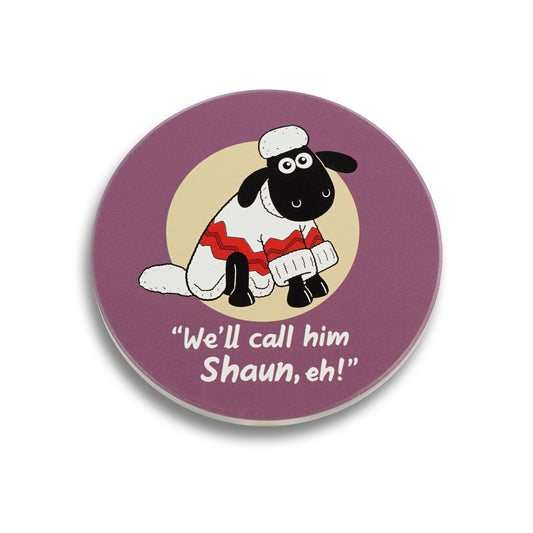 Coaster Ceramic Round - Wallace & Gromit (Shaun)