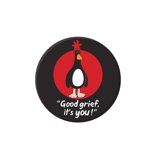 Coaster Ceramic Round - Wallace & Gromit (Feathers)