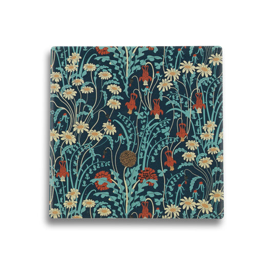 Coaster Ceramic Square - ACS Walter Crane (Meadow Flowers)