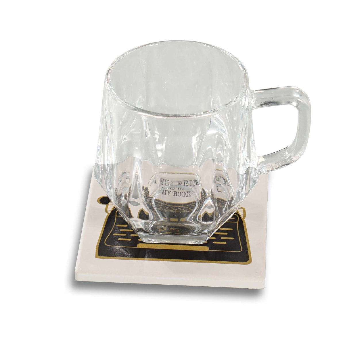 Coaster Ceramic Square - Pulteney Press (I Will Write)