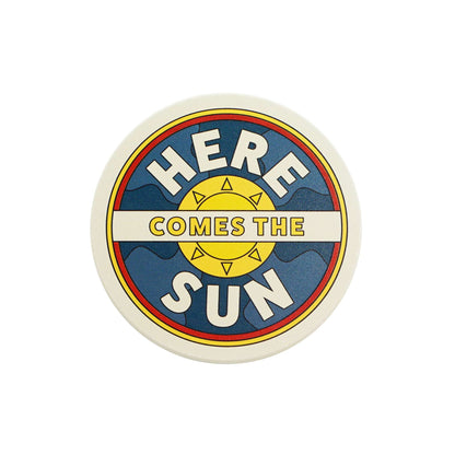 The Beatles Here Comes the Sun Stoneware Coaster