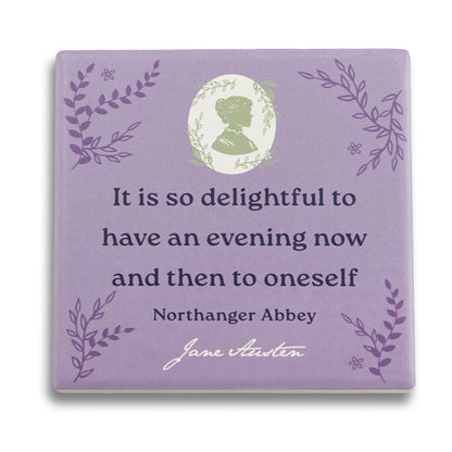 Coaster Ceramic Square - Jane Austen (Northanger Abbey)