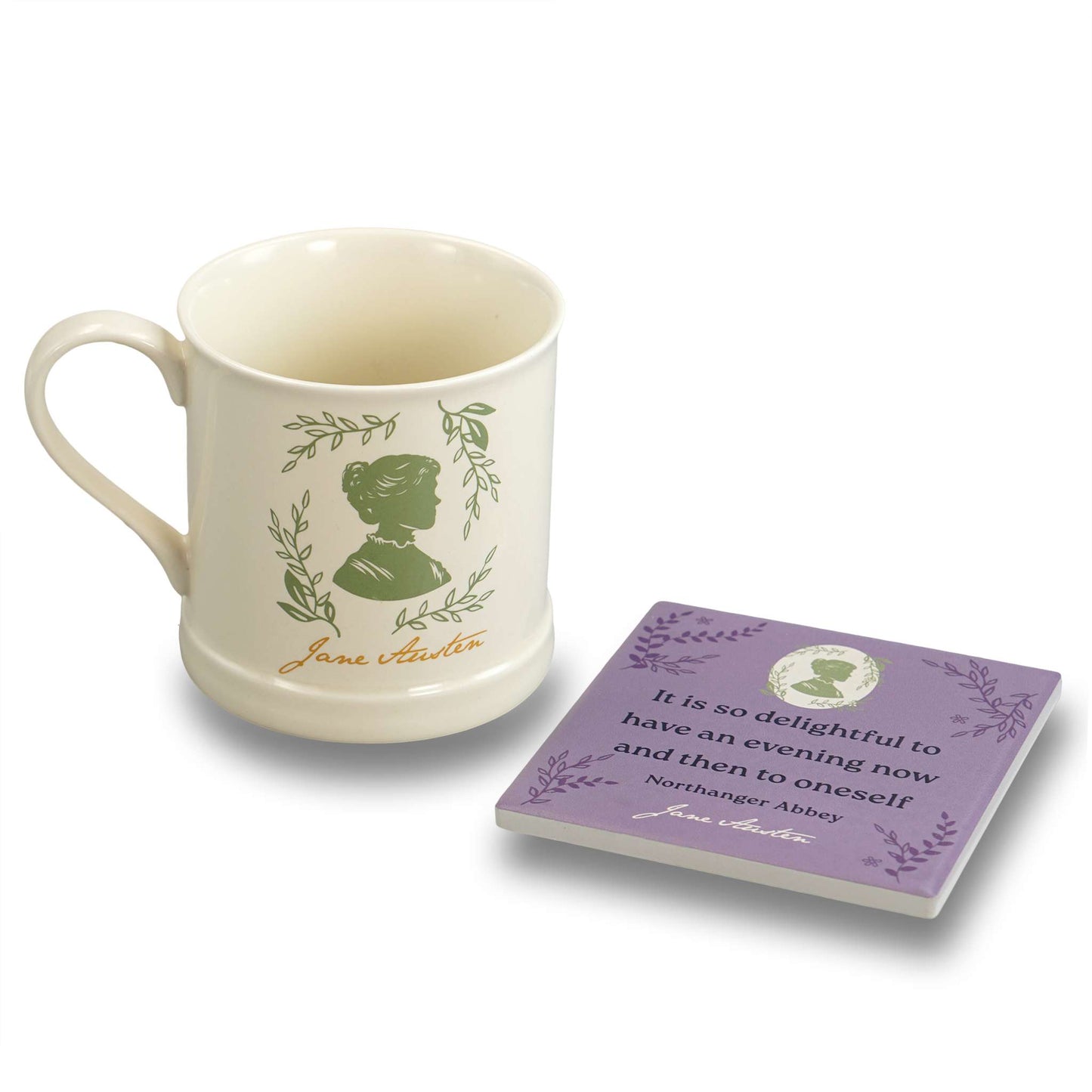 Coaster Ceramic Square - Jane Austen (Northanger Abbey)