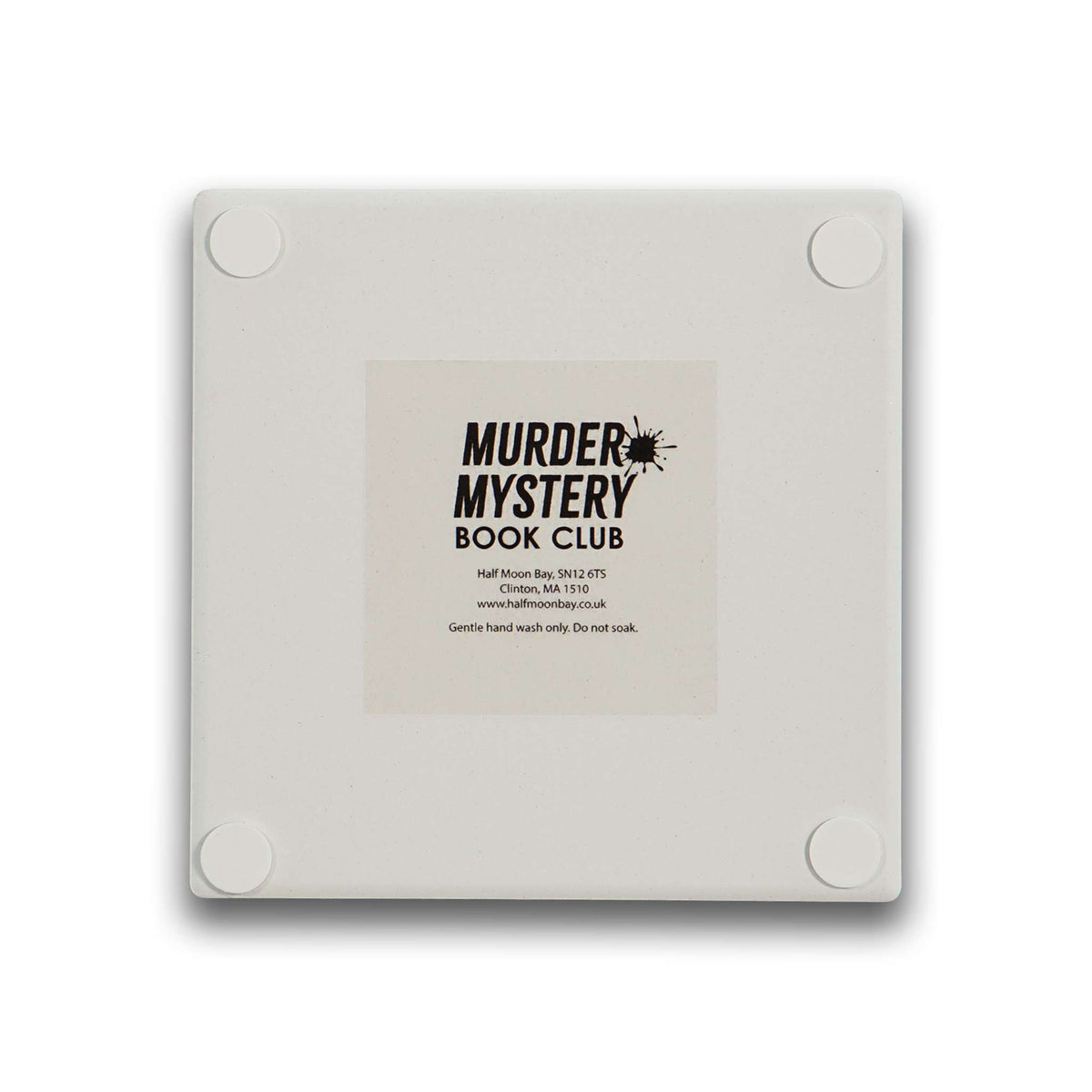 Murder Mystery Book Club 'A good coffee' Ceramic Square Coaster from Pulteney Press