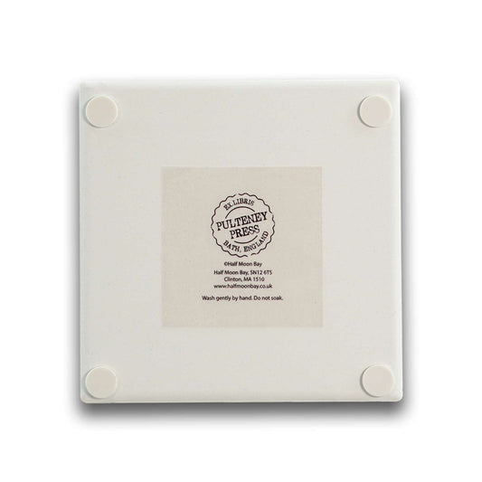 Coaster Ceramic Square - A Book A Day Keeps Reality Away