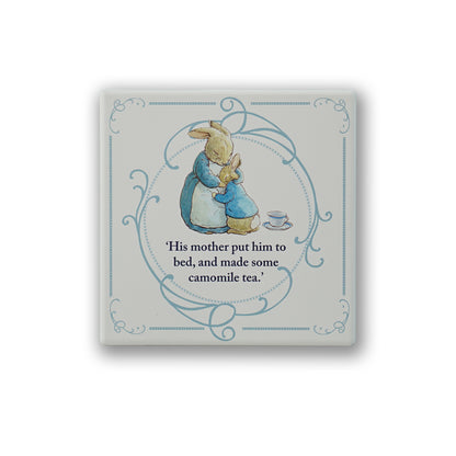 Peter Rabbit Mother's Hug Ceramic Coaster