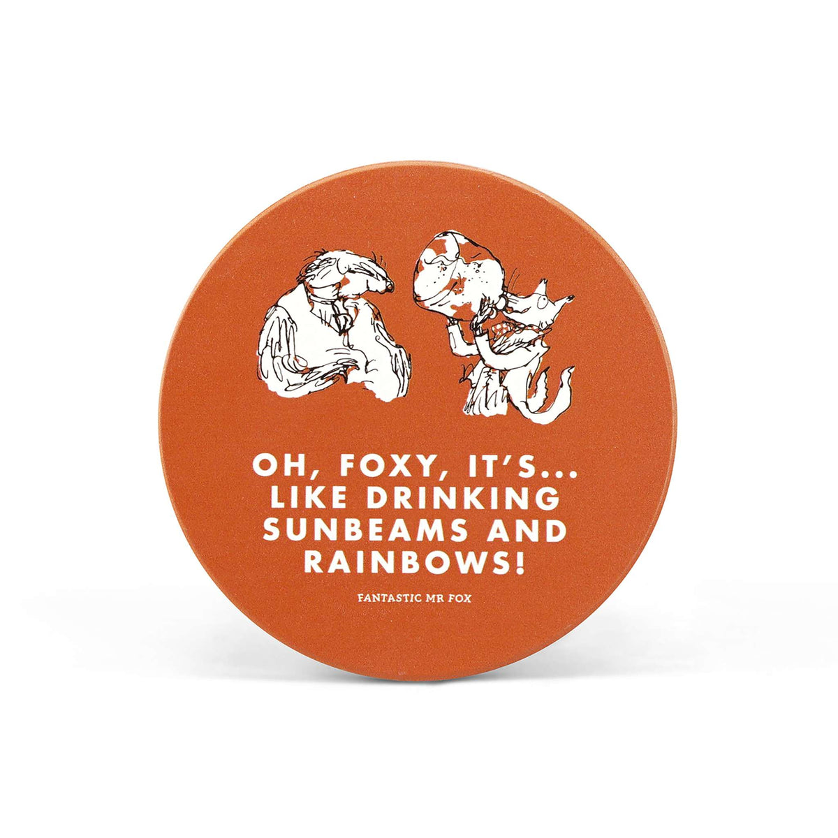 Roald Dahl Fantastic Mr Fox Round Ceramic Coaster