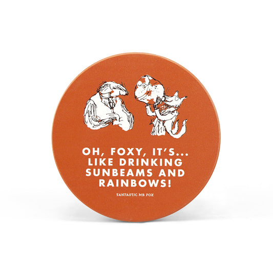 Roald Dahl Fantastic Mr Fox Round Ceramic Coaster