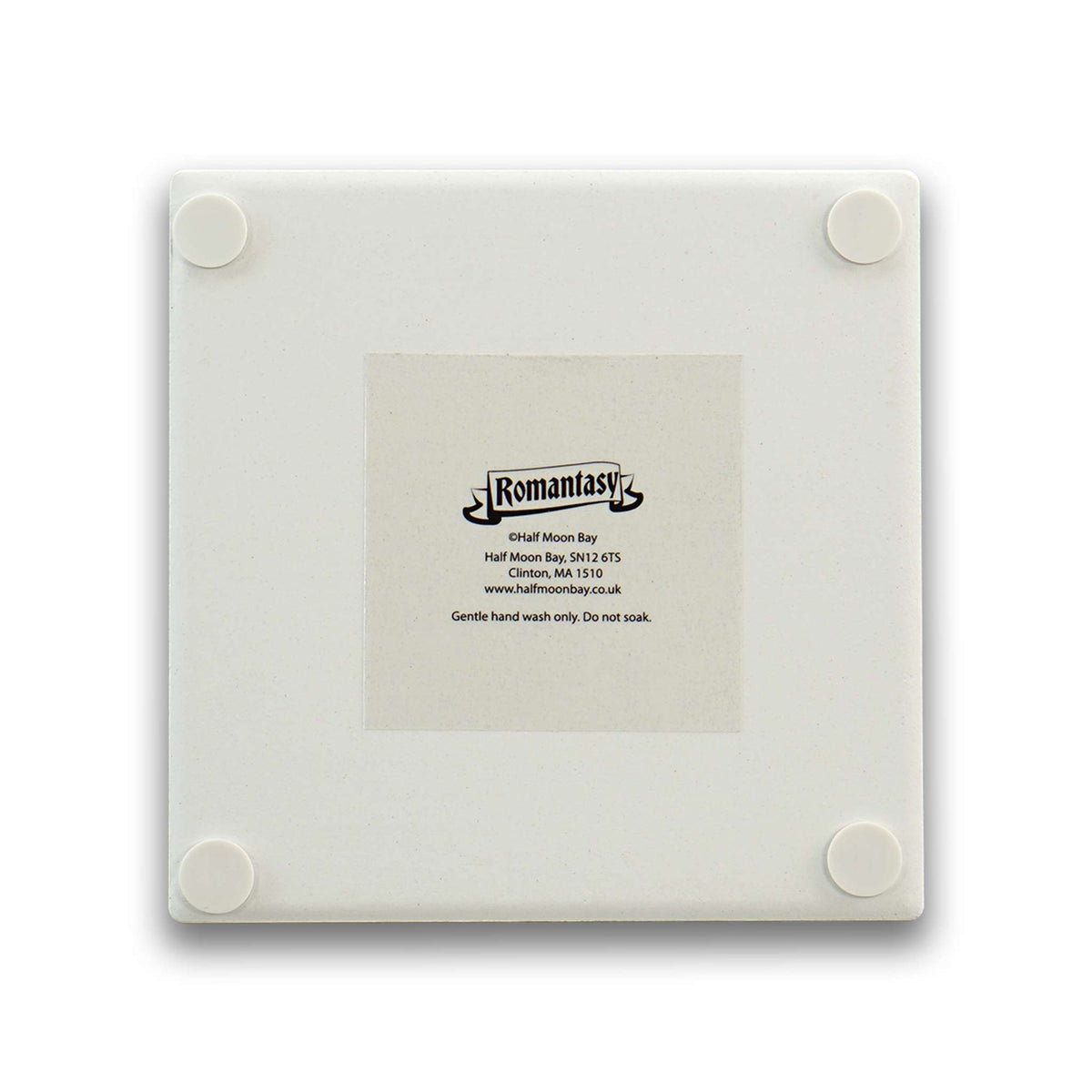 Romantasy Stacked Books Ceramic Coaster